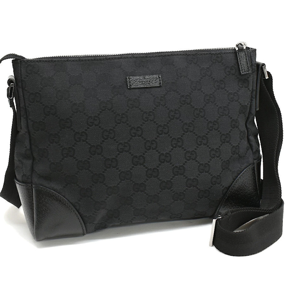 Gucci Crossbody Bag GG Canvas Jacquard Black